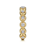 14K Yellow Gold Floating Diamond Station Ring - LR52170Y45JJ-Gabriel & Co.-Renee Taylor Gallery