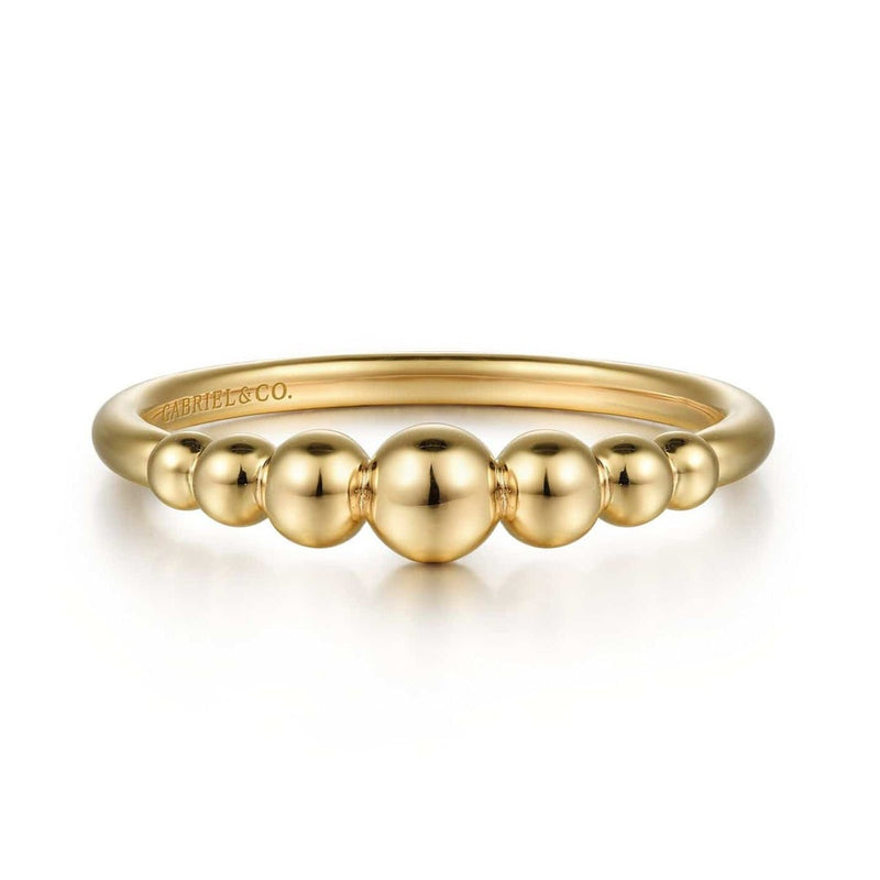 14K Yellow Gold Graduating Bujukan Ring - LR52247Y4JJJ-Gabriel & Co.-Renee Taylor Gallery