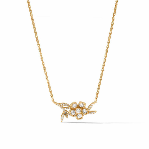 Laurel Delicate Necklace - Cubic Zirconia-Julie Vos-Renee Taylor Gallery