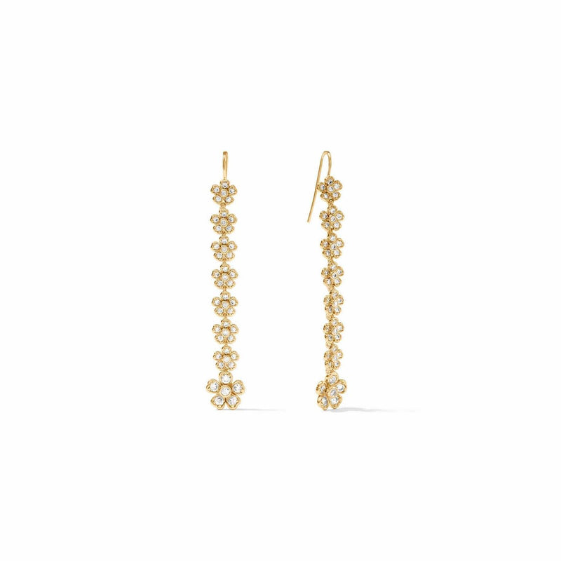 Laurel Tier Earring - Cubic Zirconia-Julie Vos-Renee Taylor Gallery