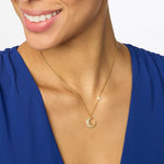 Luna Delicate Necklace Sapphire Blue-Julie Vos-Renee Taylor Gallery