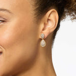 Luna Teardrop Earring - Cubic Zirconia-Julie Vos-Renee Taylor Gallery