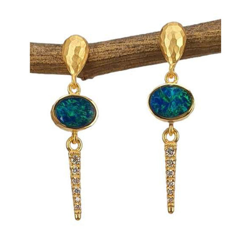 14K Gold & Diamond Earrings - M9389-Marika-Renee Taylor Gallery