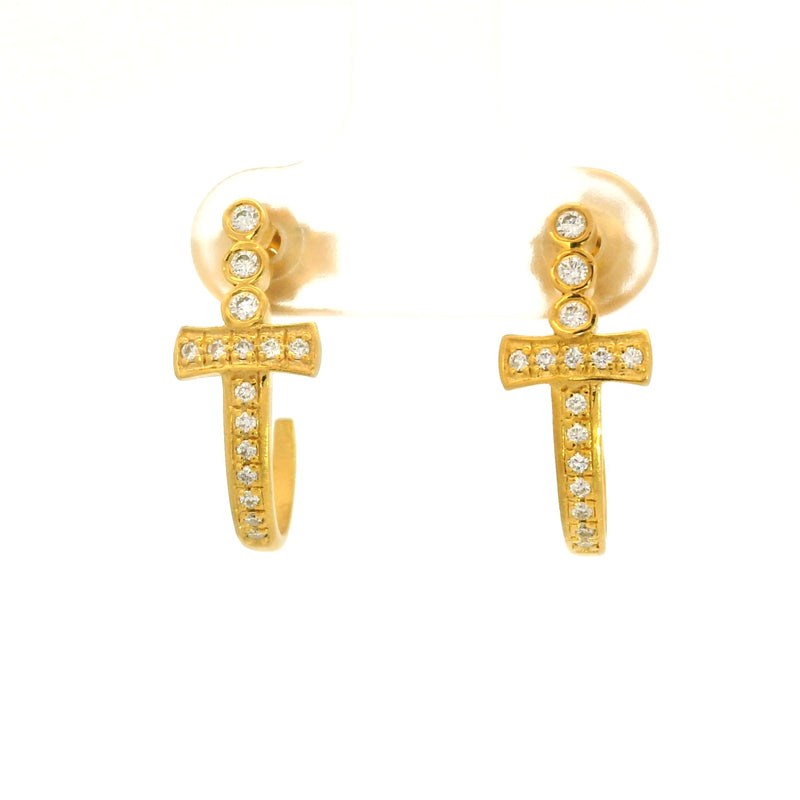 14K Gold & Diamond Earring - M9410-Marika-Renee Taylor Gallery