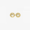 Handcrafted Gold Lobe Earrings with Diamond - MO2078-Misani Milano-Renee Taylor Gallery