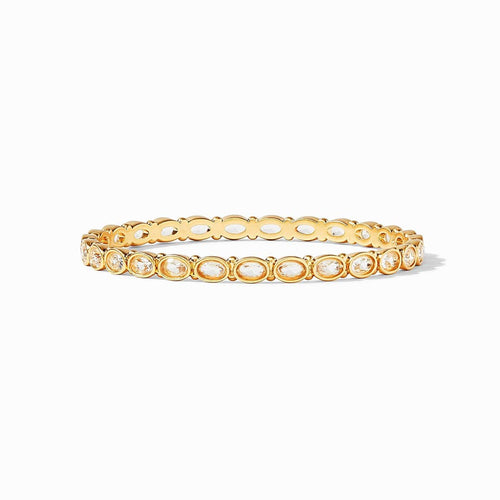 Mykonos Bangle Gold Clear Crystal - Small-Julie Vos-Renee Taylor Gallery