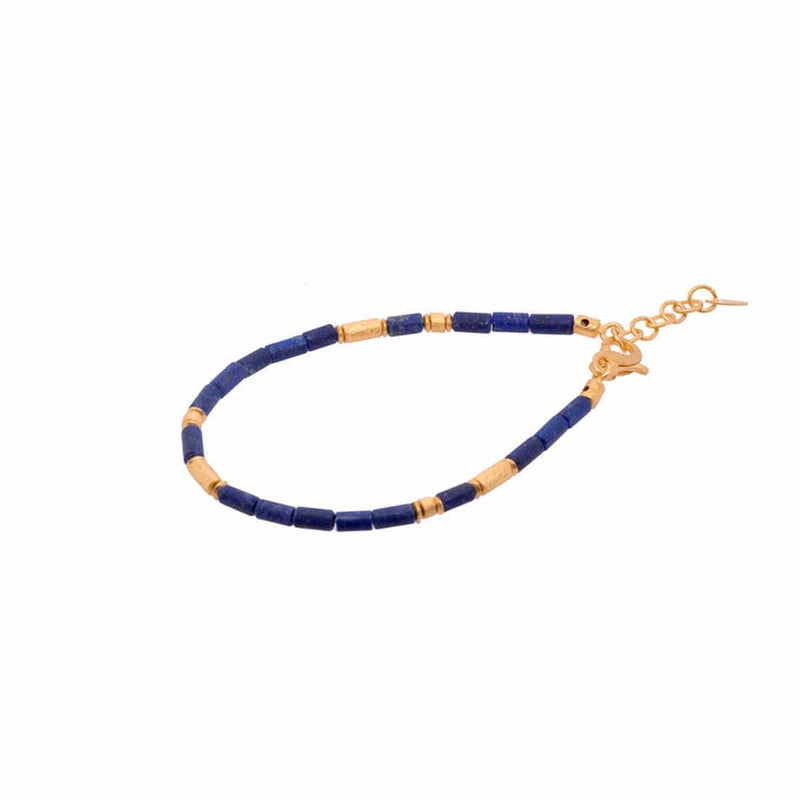 Lapis 24K Gold Vermeil Bracelet-Joyla-Renee Taylor Gallery