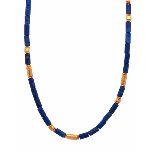 Lapis 24K Gold Vermeil Necklace-Joyla-Renee Taylor Gallery