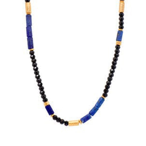 Lapis and Black Spinel Necklace-Joyla-Renee Taylor Gallery