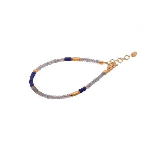 Lapis and Labradorite Bracelet 24K Fair Trade Gold Vermeil-Joyla-Renee Taylor Gallery