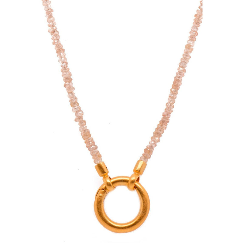 3mm Zircon 31.5" With Ring Clasp 24K Gold Vermeil Necklace-Joyla-Renee Taylor Gallery