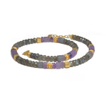 8mm Labradorite & Amethyst 24K Gold Vermeil Necklace-Joyla-Renee Taylor Gallery