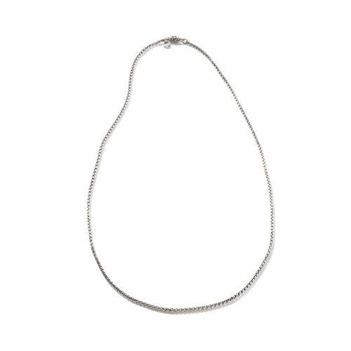 Naga Box Chain Necklace, Silver, 2.7MM - NB6510501X-John Hardy-Renee Taylor Gallery