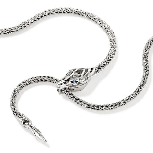 Naga Y Necklace, Sterling Silver - NBS6034811BSPDIX17-John Hardy-Renee Taylor Gallery