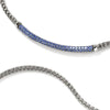 JH Essential Pavé Necklace, Sterling Silver, Blue Sapphire - NBS986984BSPX16-18-John Hardy-Renee Taylor Gallery