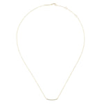 14K Yellow Gold 18" Diamond Pavé Curved Bar Necklace - NK4273Y45JJ-Gabriel & Co.-Renee Taylor Gallery