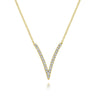 14K Yellow Gold Diamond Chevron Necklace - NK4720Y45JJ-Gabriel & Co.-Renee Taylor Gallery