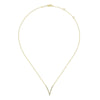 14K Yellow Gold Diamond Chevron Necklace - NK4720Y45JJ-Gabriel & Co.-Renee Taylor Gallery