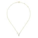 14K Yellow Gold Diamond Chevron Necklace - NK4720Y45JJ-Gabriel & Co.-Renee Taylor Gallery