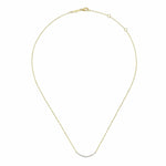 14K Yellow Gold Diamond Curved Bar Necklace - NK4942Y45JJ-Gabriel & Co.-Renee Taylor Gallery