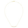 14K Yellow Gold Curved Geometric Diamond Bar Necklace - NK5732Y45JJ-Gabriel & Co.-Renee Taylor Gallery