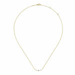 14K Yellow Gold Curved Bar Necklace with Diamond Stations - NK6111Y45JJ-Gabriel & Co.-Renee Taylor Gallery