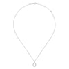 14K White Gold Teardrop Diamond Pendant Necklace - NK6134W45JJ-Gabriel & Co.-Renee Taylor Gallery