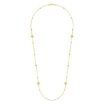 14K Yellow Gold 24" Pyramid Quatrefoil Station Necklace - NK6460Y4JJJ-Gabriel & Co.-Renee Taylor Gallery