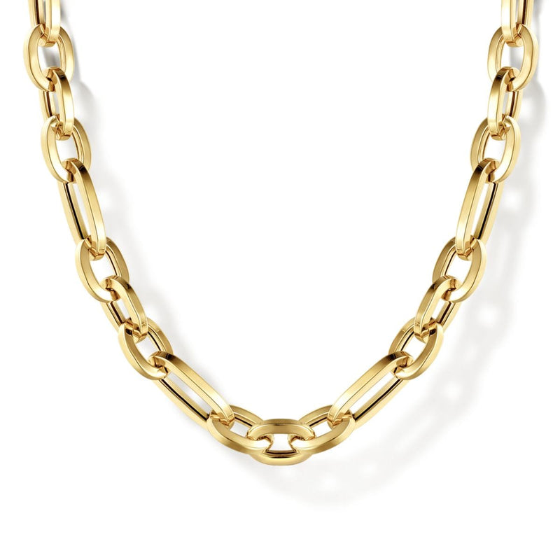 14K Yellow Gold 24" Hollow Chain Necklace - NK6827-24Y4JJJ-Gabriel & Co.-Renee Taylor Gallery