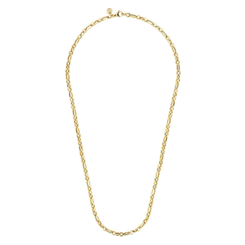 14K Yellow Gold 24" Hollow Chain Necklace - NK6827-24Y4JJJ-Gabriel & Co.-Renee Taylor Gallery