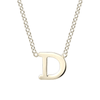 14K White Gold D Initial Necklace - NK6928D-Y4JJJ-Gabriel & Co.-Renee Taylor Gallery