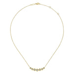 14K Yellow Gold Curved Diamond Bar Necklace - NK7001Y45JJ-Gabriel & Co.-Renee Taylor Gallery