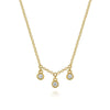 14K Yellow Gold Diamond Drop Pendant Necklace - NK7044Y45JJ-Gabriel & Co.-Renee Taylor Gallery