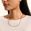 Sterling Silver JH Essential Gold Bar Necklace - NZZ98719-John Hardy-Renee Taylor Gallery