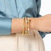 Nassau Stone Bangle - Iridescent Aquamarine Blue-Julie Vos-Renee Taylor Gallery