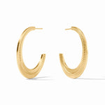 Nassau Crescent Hoop Earrings-Julie Vos-Renee Taylor Gallery