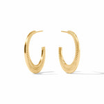 Nassau Crescent Hoop Earrings-Julie Vos-Renee Taylor Gallery