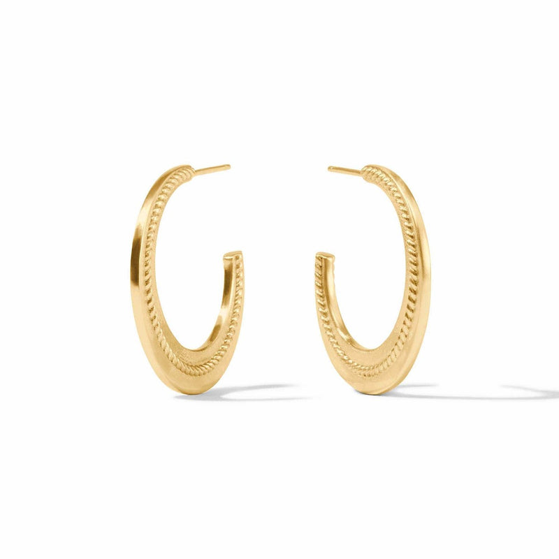 Nassau Crescent Hoop Earrings-Julie Vos-Renee Taylor Gallery