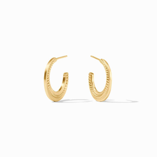 Nassau Crescent Hoop Earrings-Julie Vos-Renee Taylor Gallery