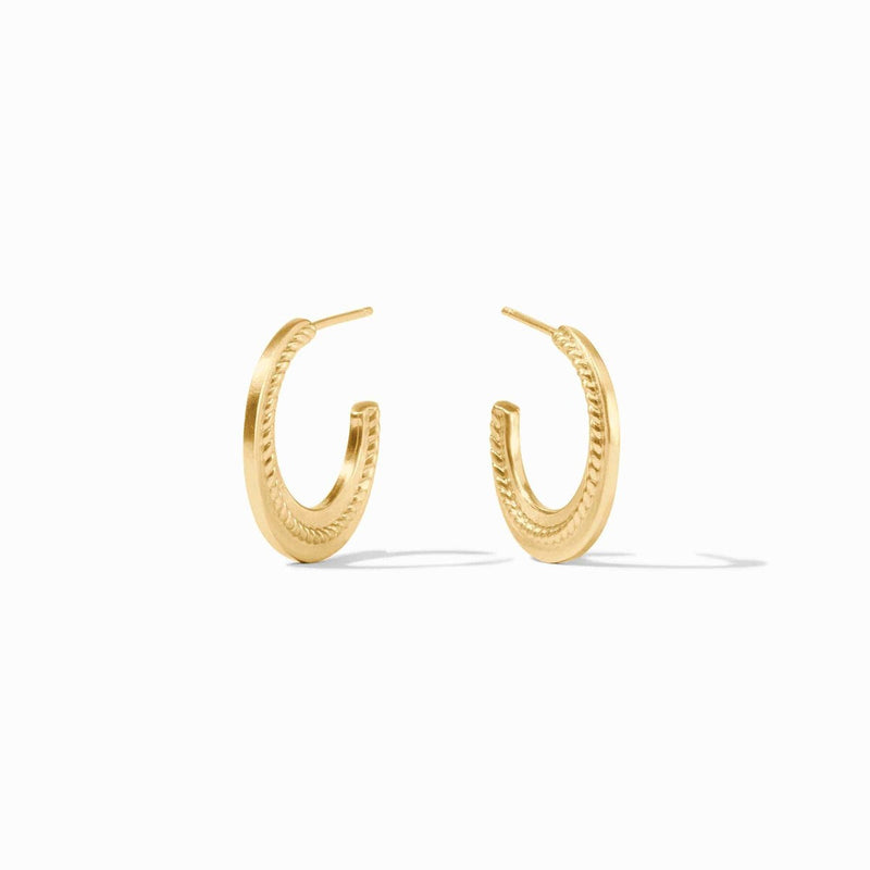 Nassau Crescent Hoop Earrings-Julie Vos-Renee Taylor Gallery