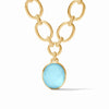 Nassau Statement Necklace - Iridescent Capri Blue-Julie Vos-Renee Taylor Gallery