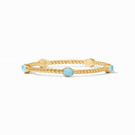 Nassau Stone Bangle - Iridescent Capri Blue-Julie Vos-Renee Taylor Gallery