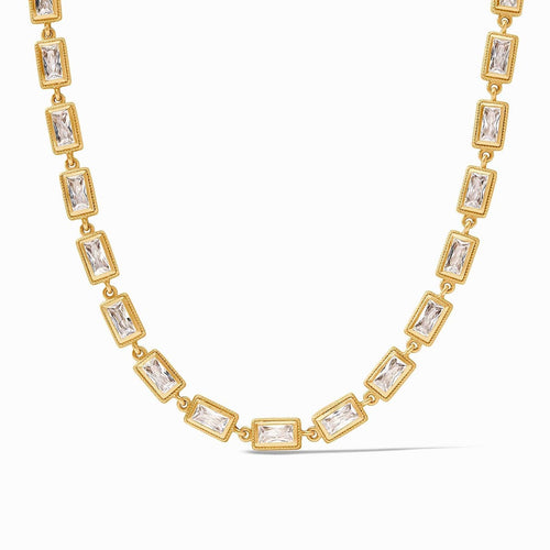 Baguette Tennis Necklace - Cubic Zirconia-Julie Vos-Renee Taylor Gallery