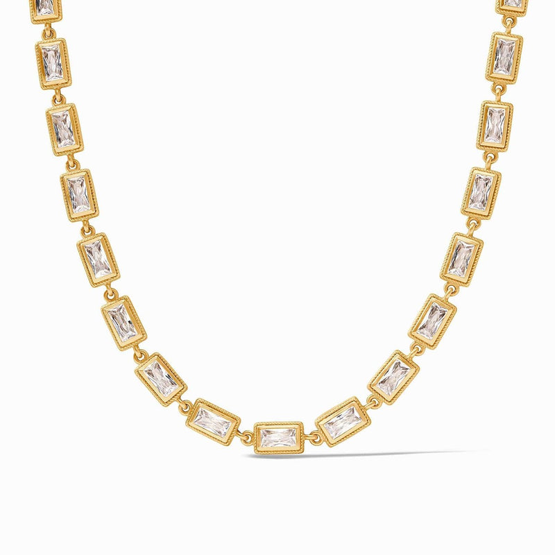 Baguette Tennis Necklace - Cubic Zirconia-Julie Vos-Renee Taylor Gallery