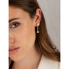 "ÉLITE" Gold Boules & Diamonds Bars Elegant Drop Earrings - OS14-583-Nanis-Renee Taylor Gallery