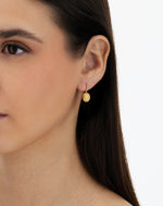 "CILIEGINE" Gold Ball Drop Earrings w/ Diamond Details (SMALL) - OS17-583-Nanis-Renee Taylor Gallery