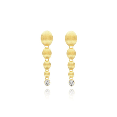 Ivy "Nuvolette" Gold and Diamonds Charming Drop Earrings - OS27-538-Nanis-Renee Taylor Gallery