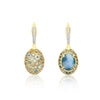 "Reverse" Ciliegine Gold, Multi Stone Double-face Ball Drop Earrings-Nanis-Renee Taylor Gallery