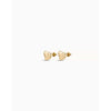 18K Gold Plated Medium Sized Heart Shaped Earrings - PEN0829ORO0000U-UNO de 50-Renee Taylor Gallery