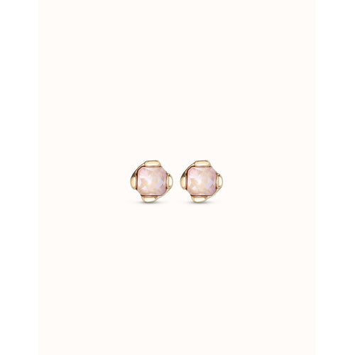 Aura 18K Gold Plated Pink Earrings - PEN0913RSAORO0U-UNO de 50-Renee Taylor Gallery